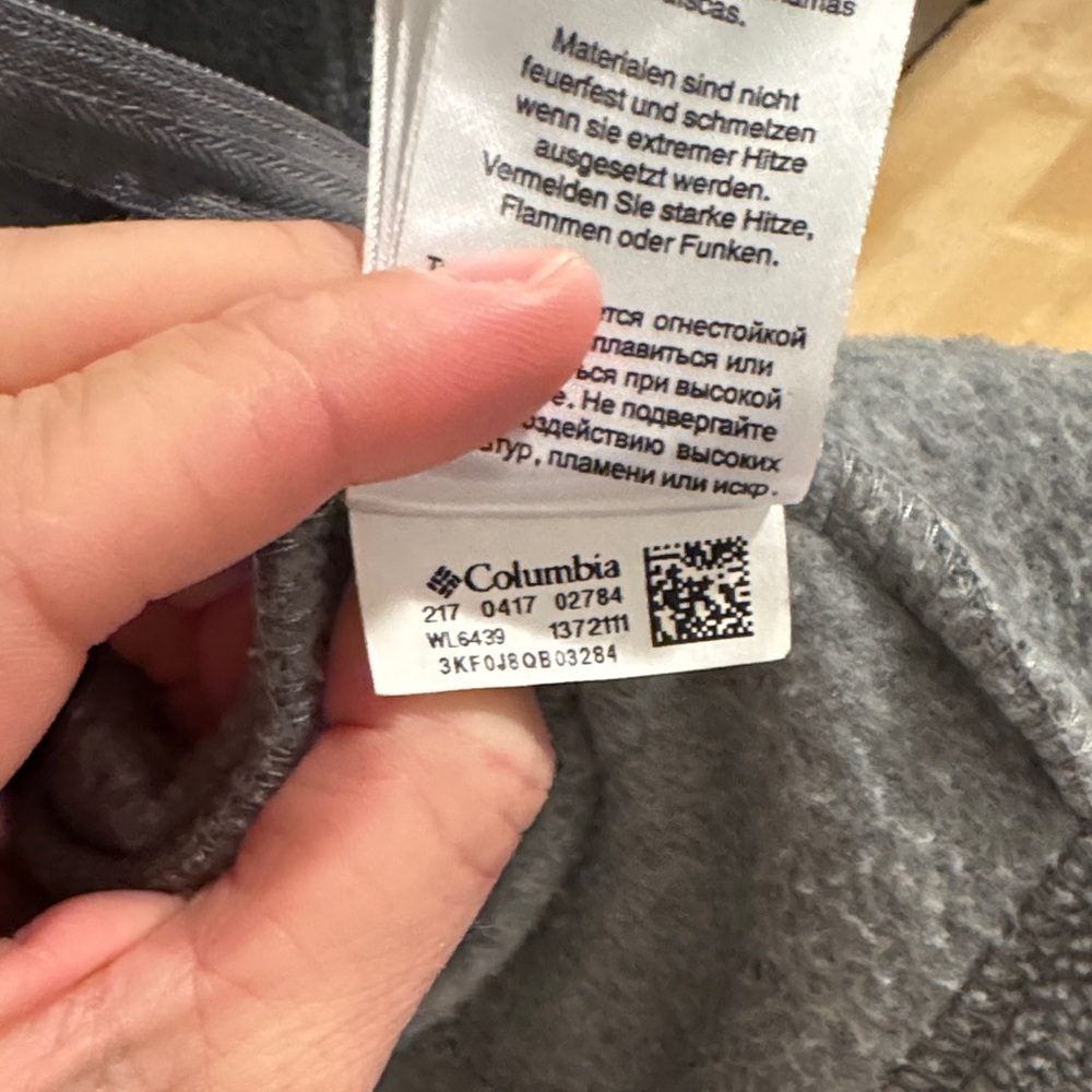 Columbia Women's Charcoal Zip-Up Fleece​ - Picture 3 of 4